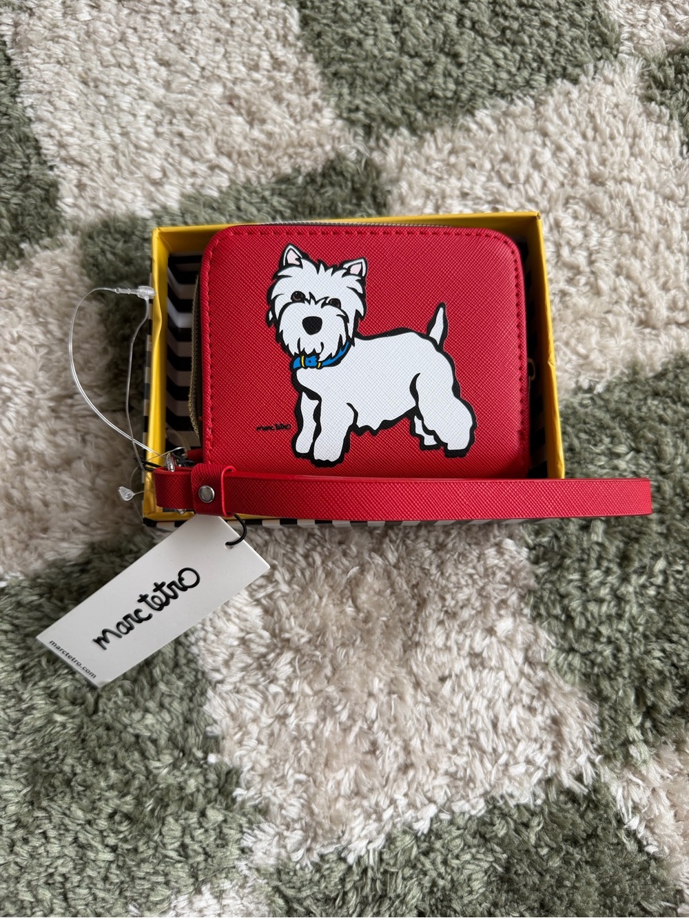 Marc Tetro Red Wallet Wristlet